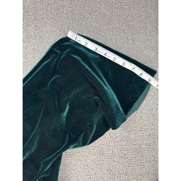 Jenny Yoo Collection Ellis Velvet Dress Open Back Formal Holiday Emerald Green 8 - Picture 8 of 8